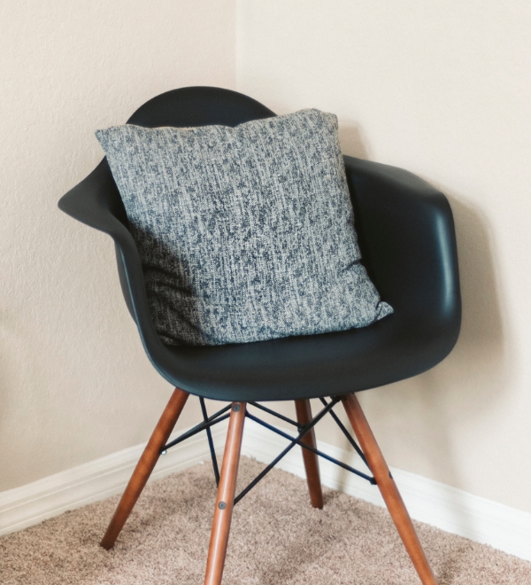 Black Chair & Cushion